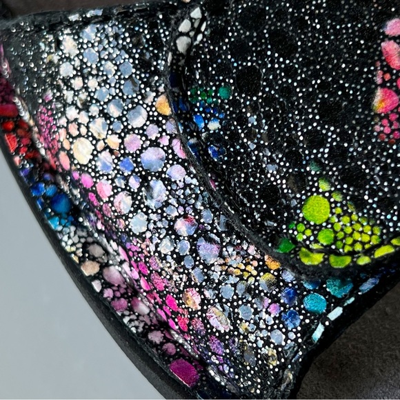 Alegria Karmen Bubblish Two Straps Metallic Rainbow Butterfly Sandals Size 11.5 - Picture 2 of 15